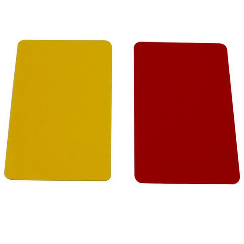 PVC Rode Kaart Gele Kaart Voetbal Scheidsrechter Card Sport Notebook Met Potlood Voetbal Levert Scheidsrechter Record Boete Kaart