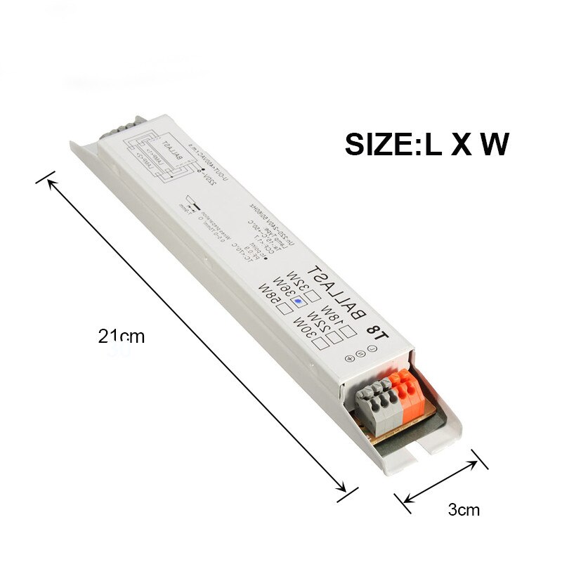 Lampe-forkoblinger 220-240v ac 2 x 36w bredspænding  t8 elektronisk ballast fluorescerende balastro