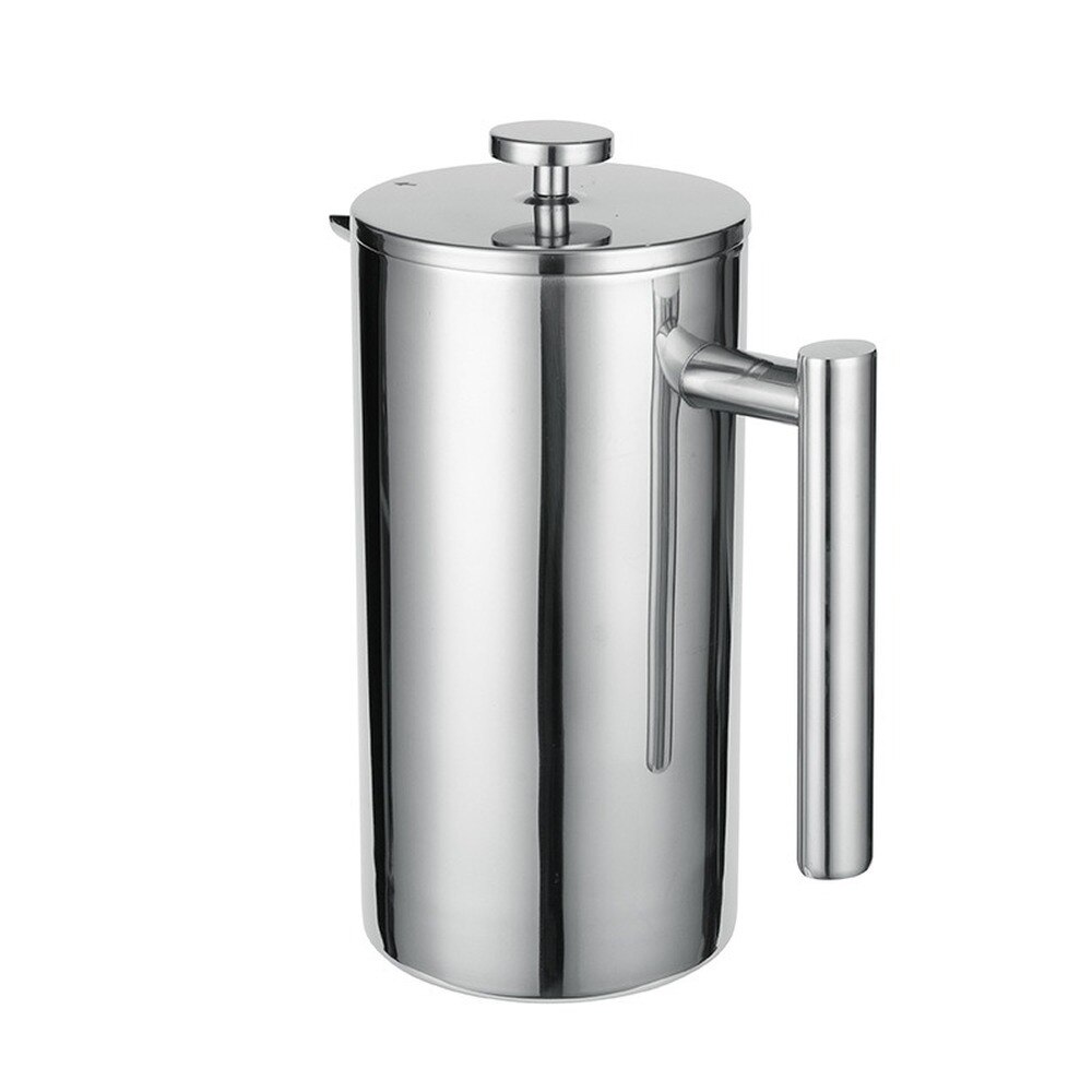 Coffee Maker French Press Stainless Steel Espresso Coffee Machine Double-Wall Insulated Coffee Tea Maker Pot 1000ml