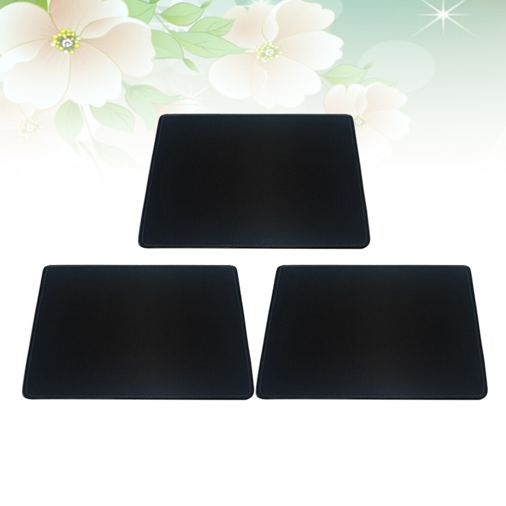 Pad Premium Non-Slip Rubber Mat for Laptop Desktop Computer PC (Black, 210 x 250 x 4mm): Black 1