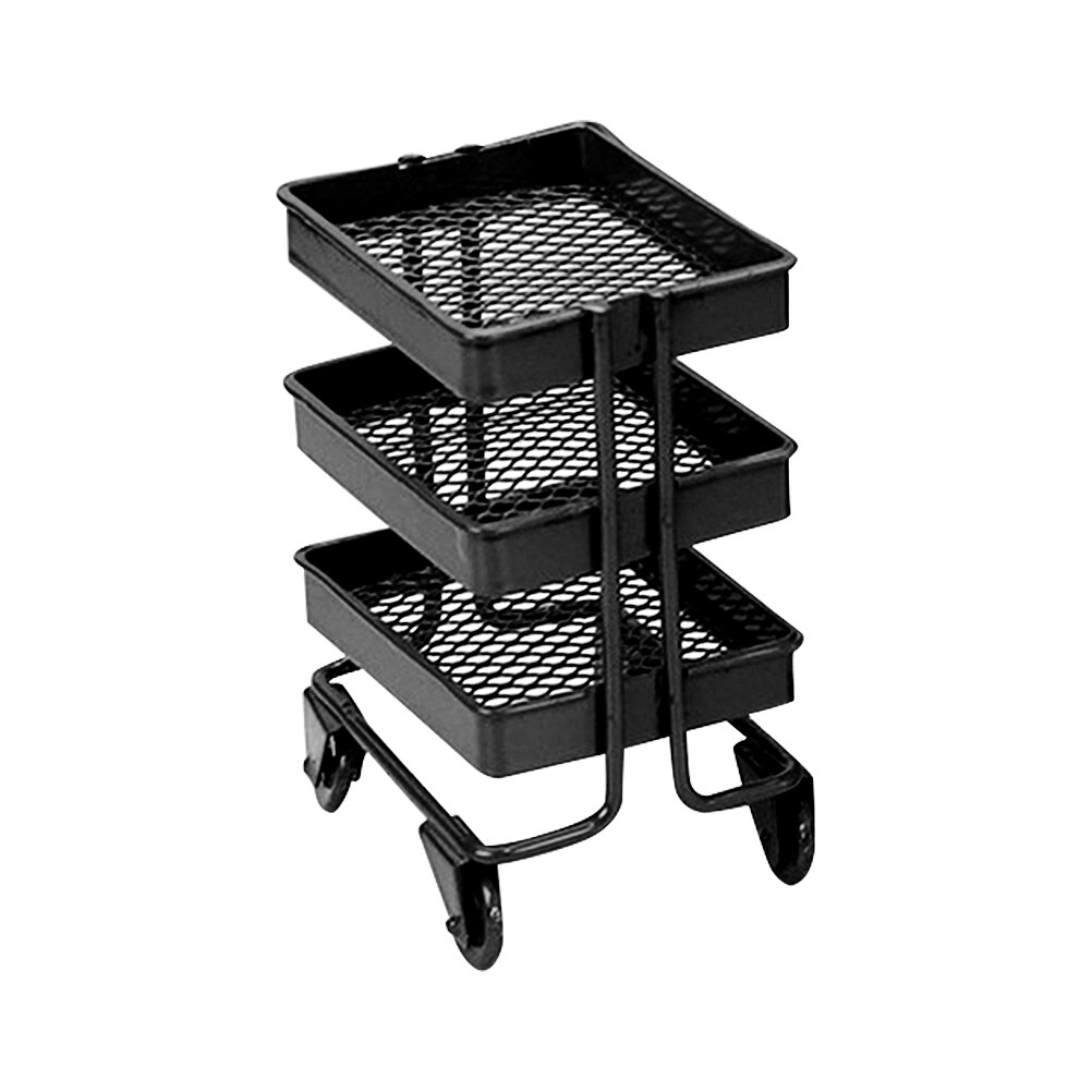 Mini Storage Rack Handcart Kitchen Simulation Items Cart Ornament Mini House Decor