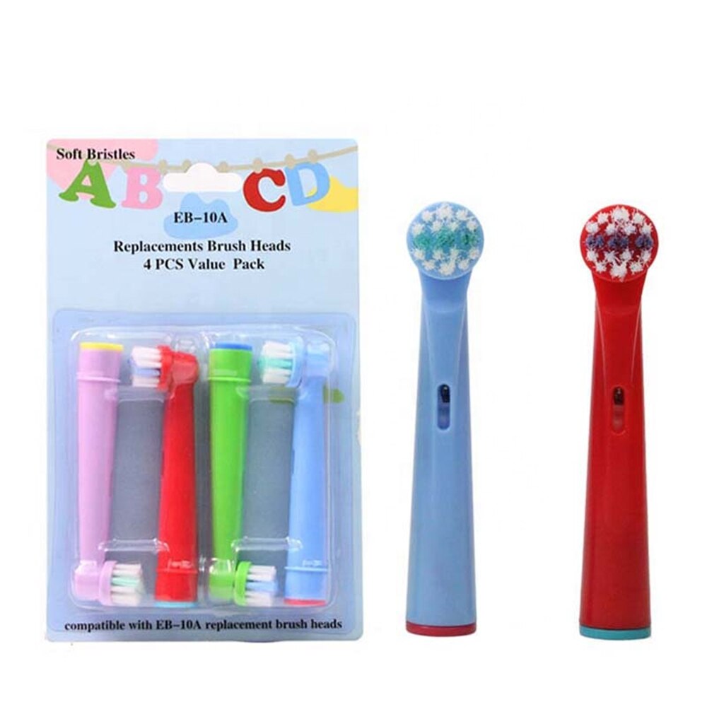 4 Stuks Kid 'S Vervangende Opzetborstels Voor Oral B Elektrische Tandenborstel Kinderen Tanden Reinigen Zorg