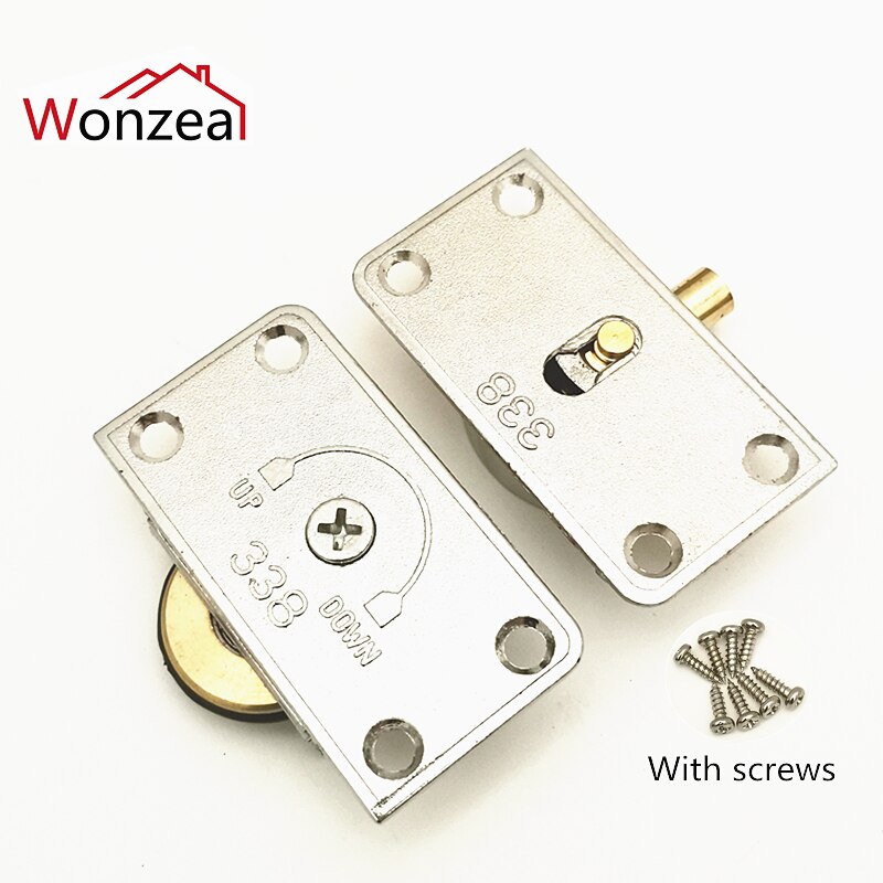 Rueda de rodillo para puerta corredera de muebles, rodamiento de armario, polea inferior superior, puerta de vadeado de Metal