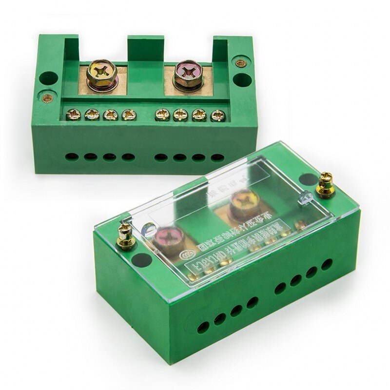 Bornier de fil deux en huit sorties FJ6, 220v, ligne de distribution, deux phases, domestique, zéro fil sous tension