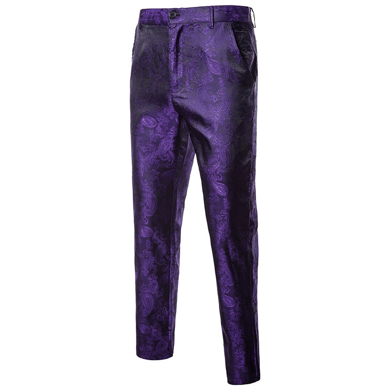 Herre hofstil slim fit jakkesætsbukser | efterårsmærke mandlige darkstripe print jakkesæt bukser mand fest/bryllup/klub bukser