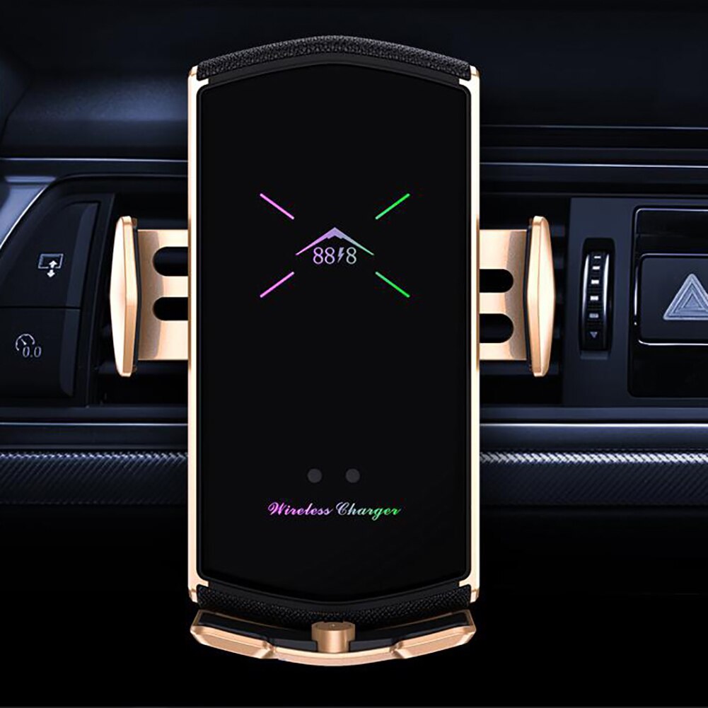 Chargeur sans fil voiture Support de téléphone pour iPhone X 8 7 6 Samsung S9 voiture évent Support de Support de téléphone Support de Support de Smartphone