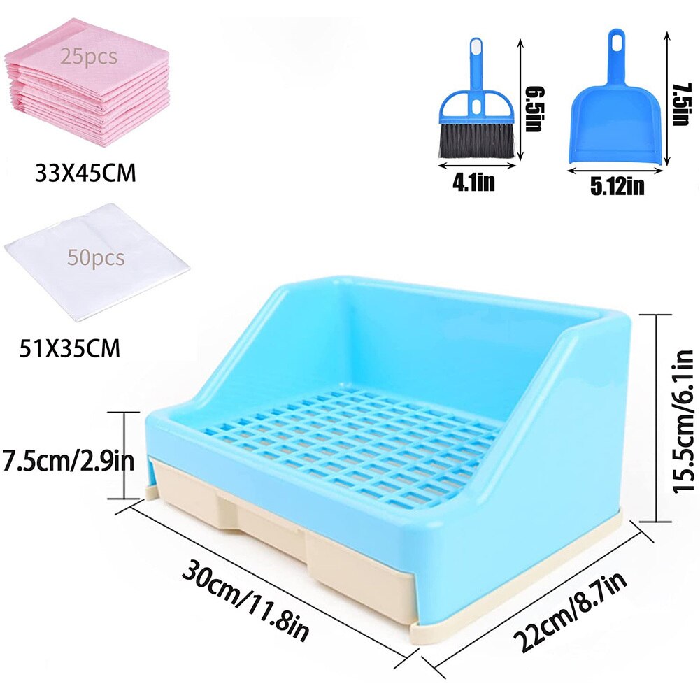 Extra Large Rabbit Litter Box with Drawer Small Animal Litter Pet Toilet Potty Trainer Corner Bunny Bedding Box Plastic Pet Pan