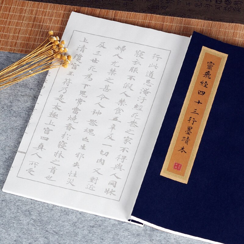 Chinese Calligraphy Copybook Small Regular Script Copying Book Running Script Scriptures Poem Copybook Calligraphy Practice: I