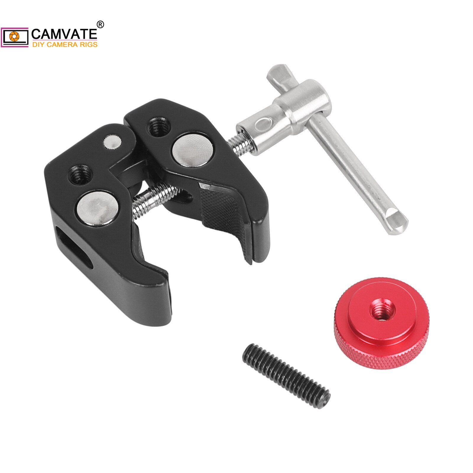 CAMVATE Camera Universal Super Crab Clamp With 1/4&quot;-20 to1/4&quot;-20 Screw Converter For DSLR Camera/Monitor Photography Accessories