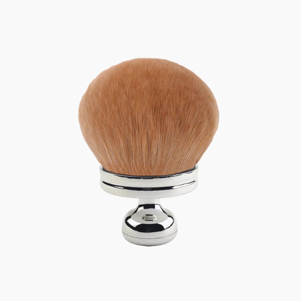 Pincel de maquiagem corporal extra grande, portátil, cabelo sintético macio, profissional, kabuki, 74mm, cabeça larga, base, bronzeadores: Rosa