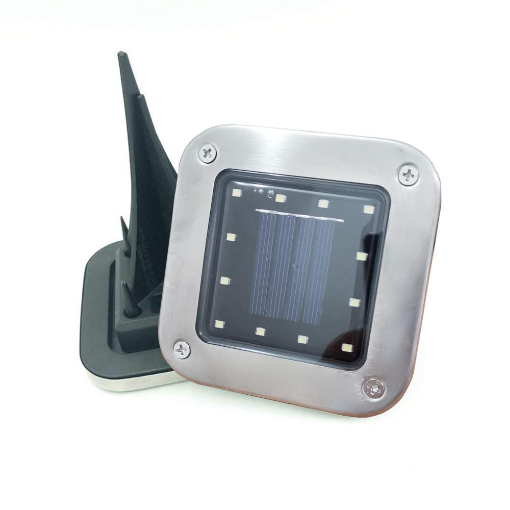 4/8/12/ LED Upgraded Waterproof Bright Square Underground Lamps IP65 Outdoor Solar Ground Lights for Lawn Pathway Garden
