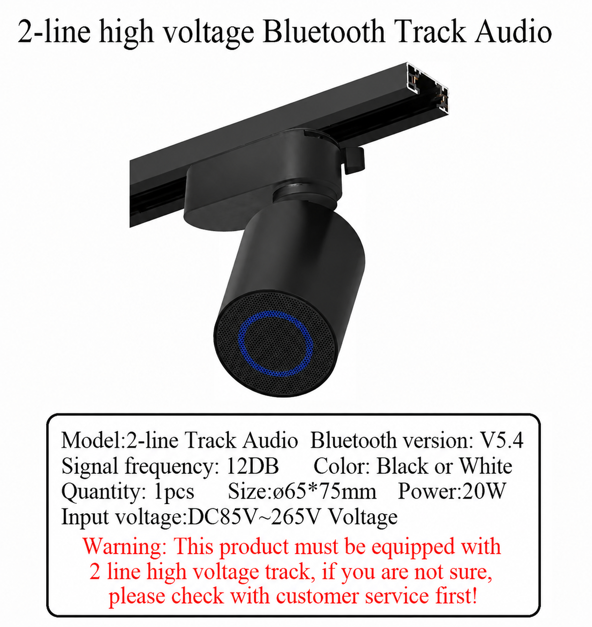 Głośnik Bluetooth Dźwięk ST1 6mm Ultracienki/seria 20 Ścieżka magnetyczna/Wysokie napięcie 2 przewody/3 przewody/4 przewody/Zwykły styl sufitowy