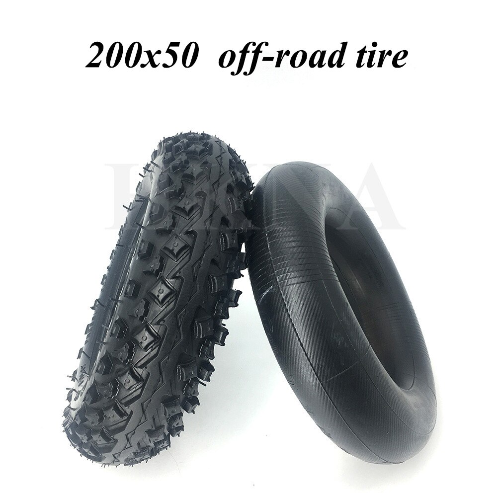 200x50 roue tout-terrain pneu pour Scooter électrique rasoir E100 E150 E200 Espark fou chariot Scooters 8 pouces antidérapant pneu roue pièces