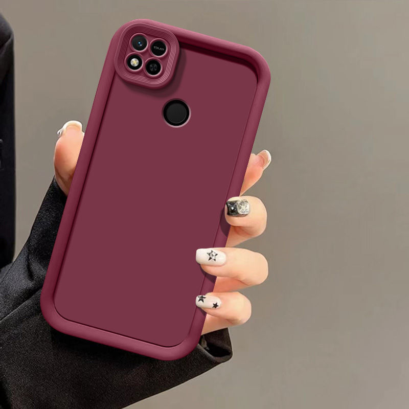 Schutzhülle für xiaomi redmi 9c 9c nfc-abdeckung 10c matte, stoßfeste, weiche schutzhülle für redmi 10a: Rot / Redmi 10c