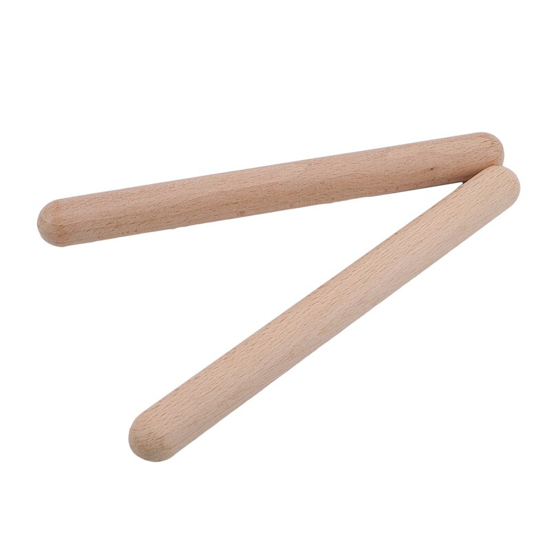 2 pz/set classica Orff ritmo bastoni musica legno duro gronda strumento a percussione ritmo bastoni giocattoli per bambini per bambini