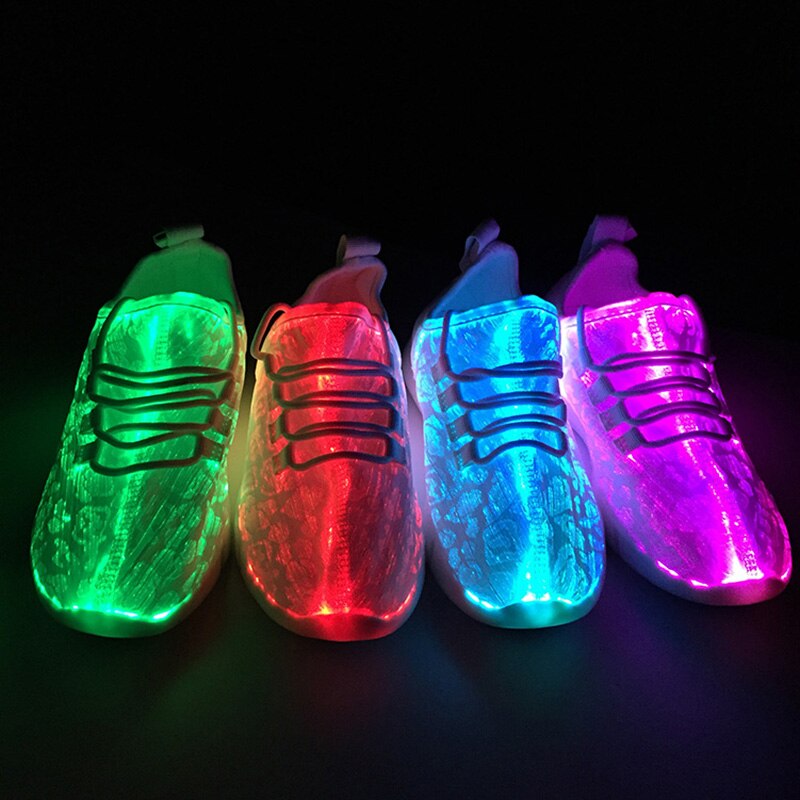 Wiederaufladbare LED licht hoch schuhe für Nacht Party