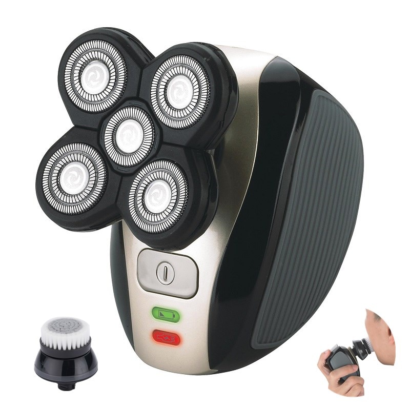 5 In 1 Multifunctionele Elektrische Scheerapparaat Nat Droog Voor Mannen Scheerapparaat Oplaadbare Bald Head Scheren Machine Baard Trimmer