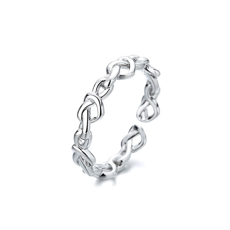 KINGWHYTE Geloof Ringen 925 Sterling Zilver Liefde Hart Gegraveerd Geloof Sieraden Geschenken voor Vrouwen Meisje Dochter Vrouw Vriendin Maat 7 8 9, Sterlingzilver