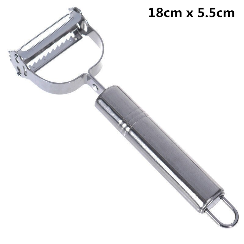 Potatisskalare i rostfritt stål gurka morotsskalare frukt grönsaksverktyg kökstillbehör 2 stilar: Stil 1