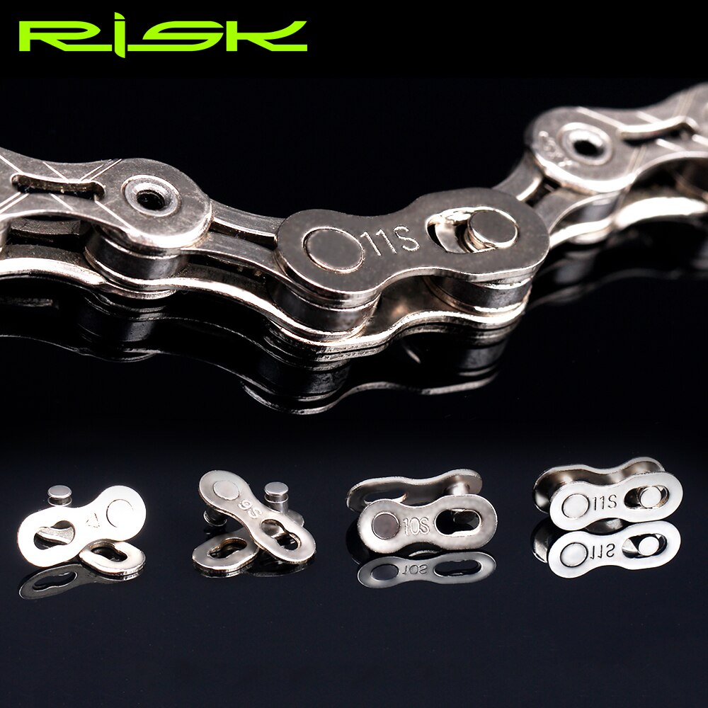 RISK 6/7/8/9/10/11 Bicycle Chain Quick Link Connector Lock Set Magic Clasp MTB Road Bike Power Chain Quick Release Buckle