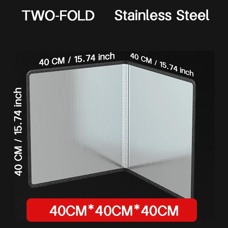 1/2Pcs Kitchen Gas Stove Baffle Stainless Steel Frying Oil Splashing Protection Foldable Splash Proof Baffle Kichen Accessories: Orange