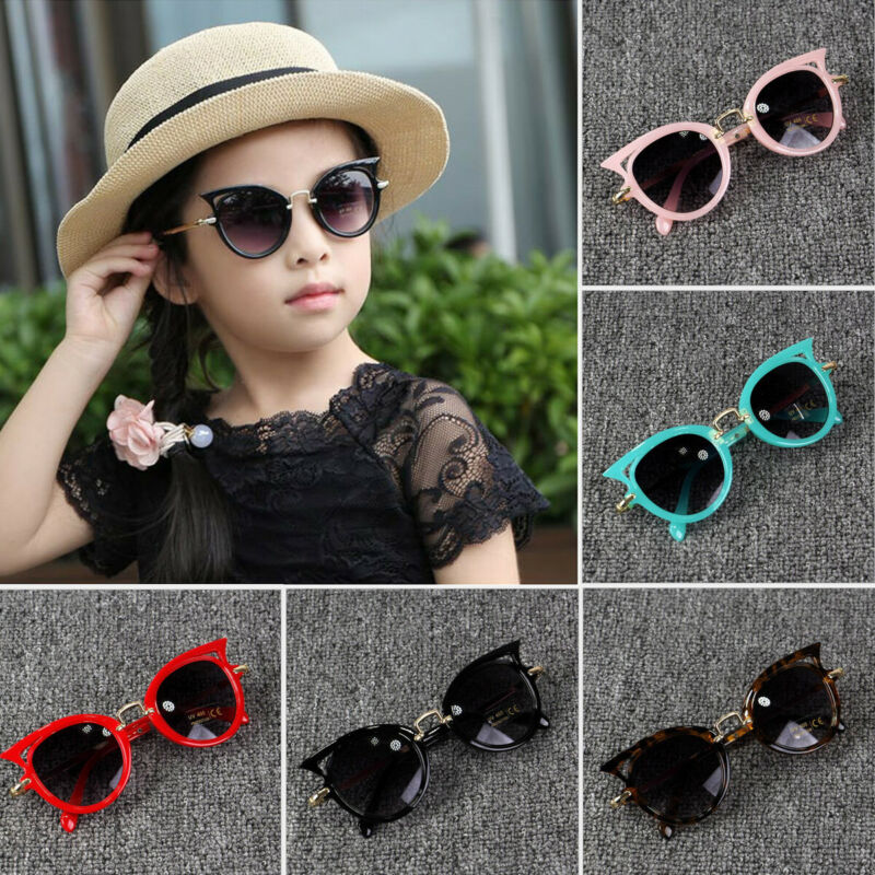 Baby Summer Accessories Kid Goggles Boy Girl Glasses Protection Outdoor Sunglasses Cat Shape Sunglasses UV400