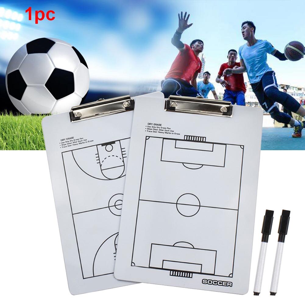 Whiteboard slitstark vattentät bärbar markör coaching board fotboll basket guidning torr radering mångsidig strategi