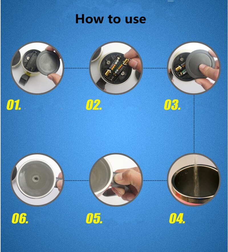 400ml automatische zelfroerende koffiemokken van roestvrij staal, thermische beker, elektrische, luie, dubbel geïsoleerde, slimme beker