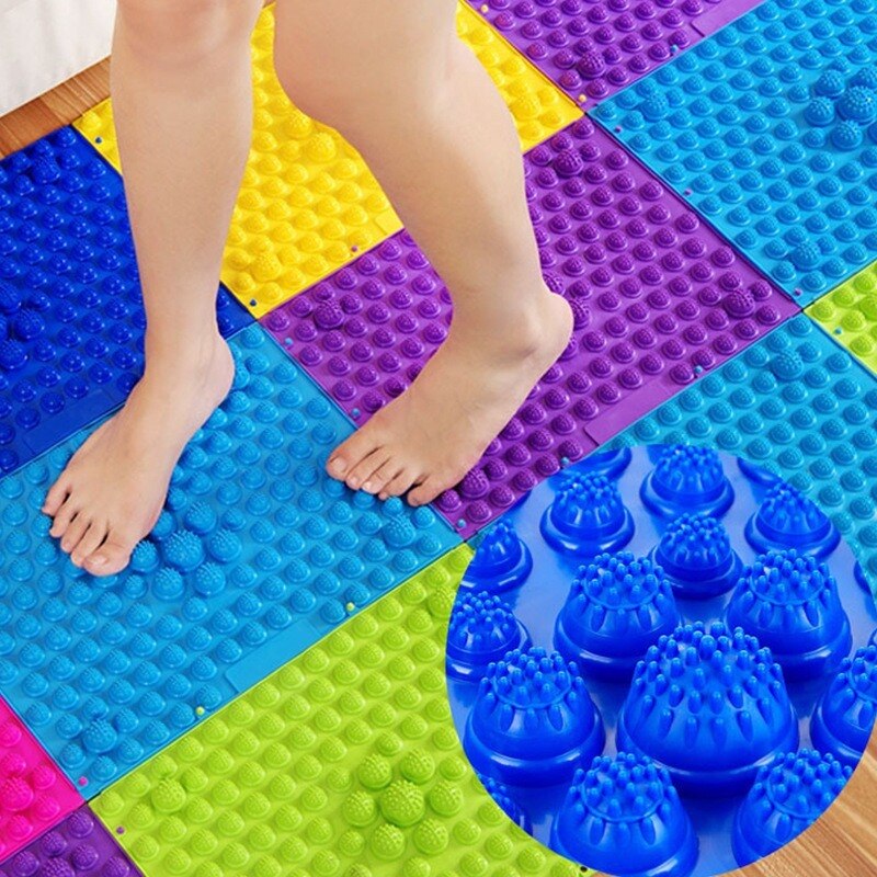 Kids Fitness Toys Sensory Integration Toys Acupressure Therapy Foot Reflexology Play Floor Mat Walking Massage