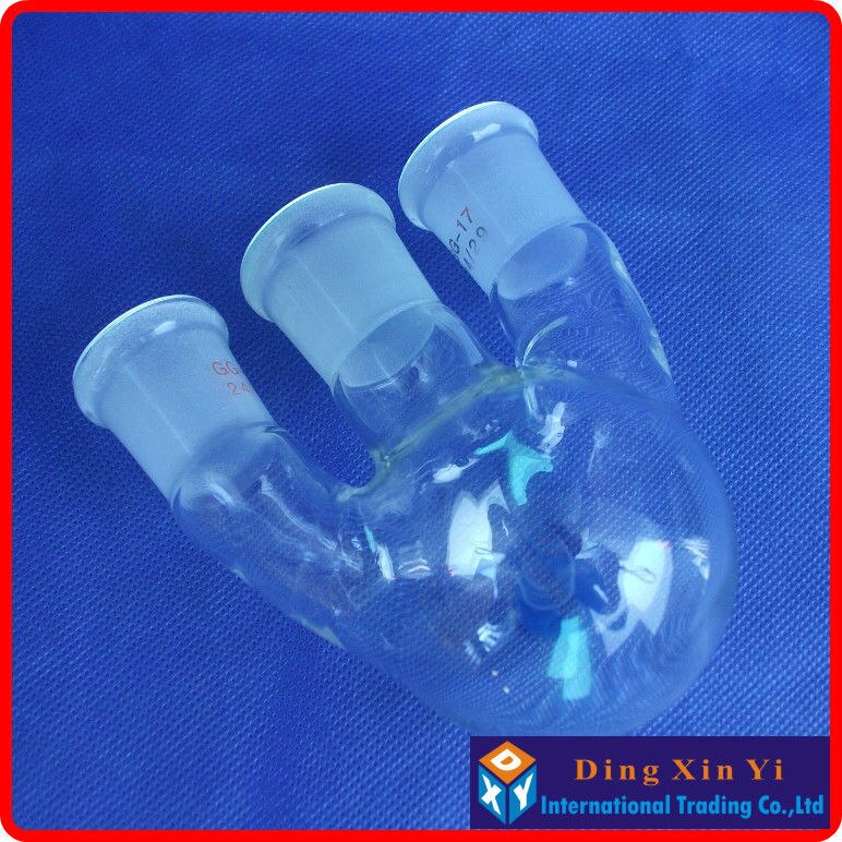 100ml 24/29 three-necked round-bottom flask,Flask round bottom with three necks,short neck standard ground mouth