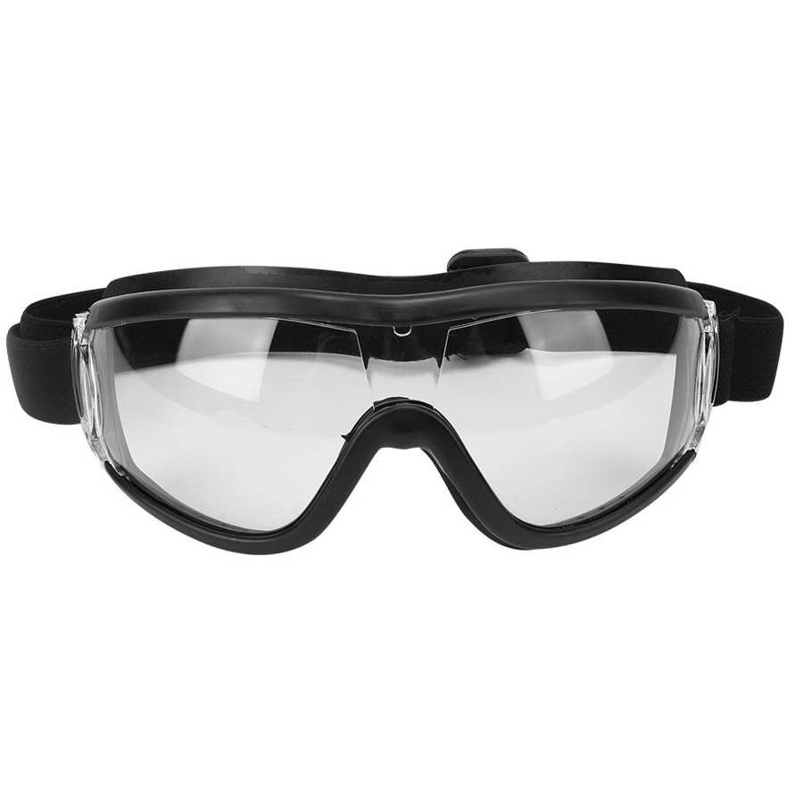 Gafas de seguridad para niños, lentes protectoras transparentes antivaho para exteriores, ciclismo, escalada, senderismo, a prueba de viento: Negro