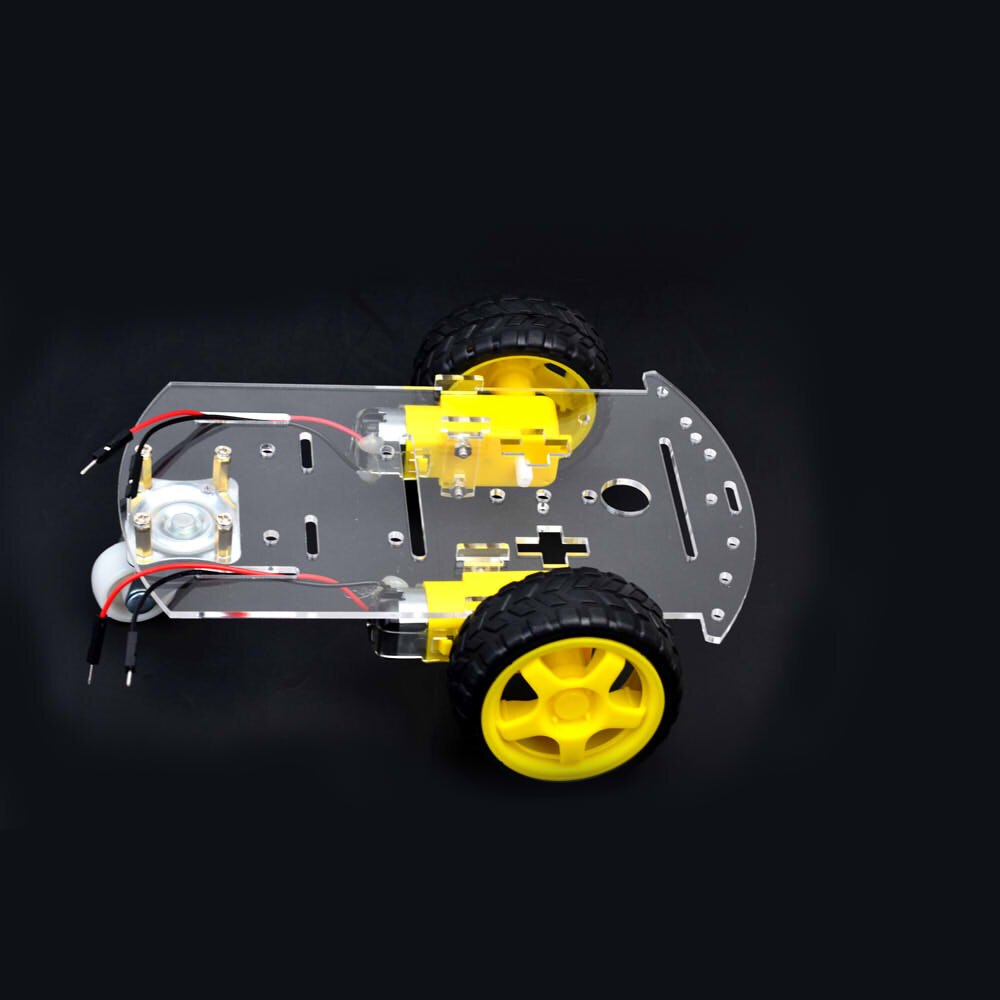 2WD Smart voiture châssis acrylique universel roue voiture avec encodeur de vitesse TT moteur pour bricolage télécommande RC Robot jouet châssis Base