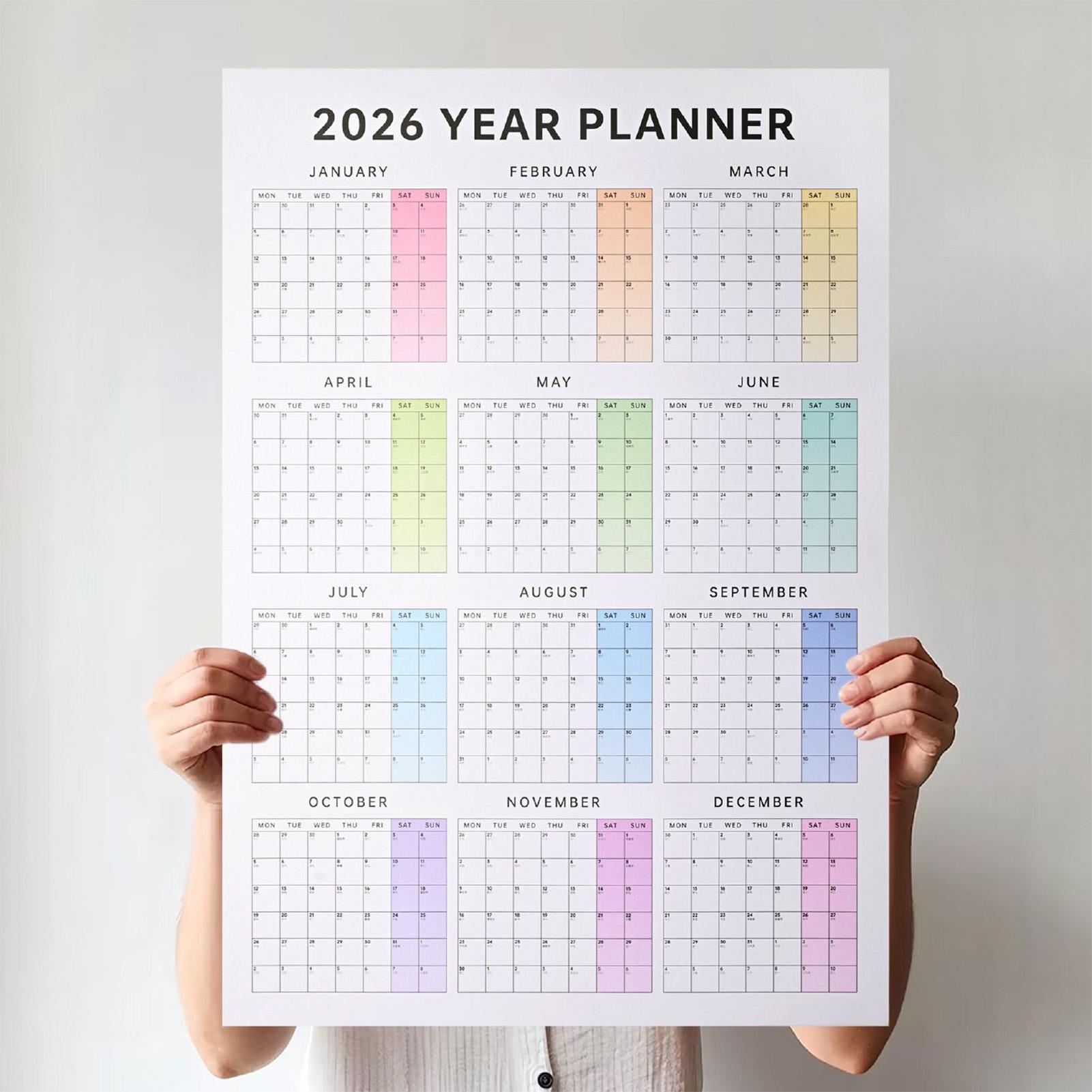 4 MONATSKALENDER WANDKALENDER Kalender 2026 BOEING 787-9 Dreamliner