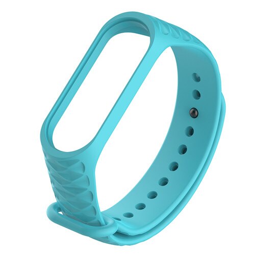 Mi bande 4 bracelet pour Xiaomi Mi bande 5 bracelet bracelet coloré sport Silicone bracelet intelligent Band4 Band3 Miband 3 4 5: Water duck texture