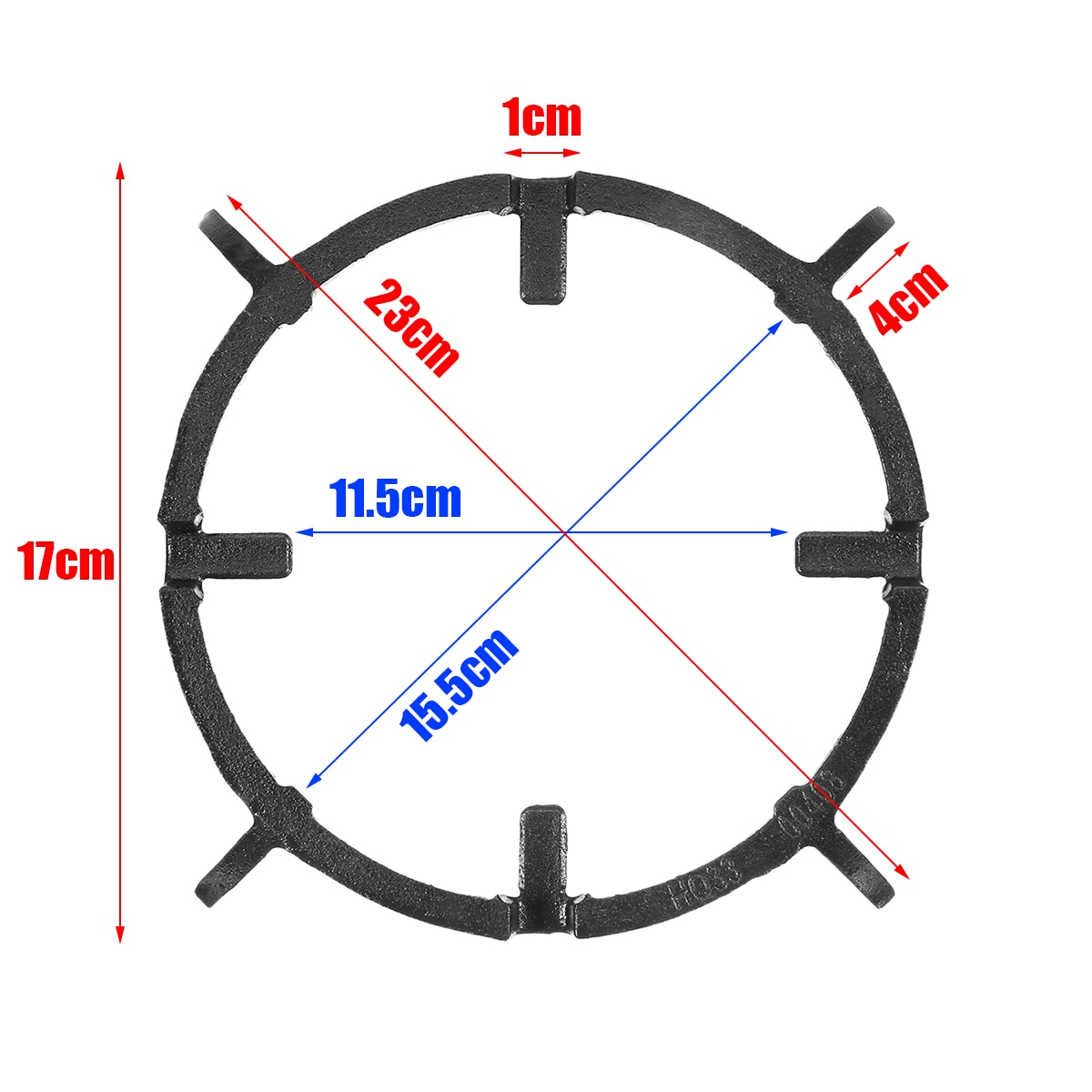 17cm Universal Cast Iron Wok Pan Stand Cooker Support Rack Holder Ring Kitchen Cookware Gas Burners Hobs Gadget Tool Accessories