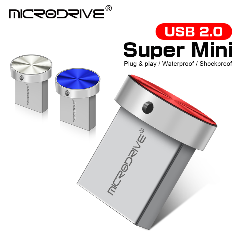 Super Mini Metal USB Flash Drive 16G 32G 64G 128GB 256gb 512GB Memory Stick Usb Disk usb2.0 Pendrive