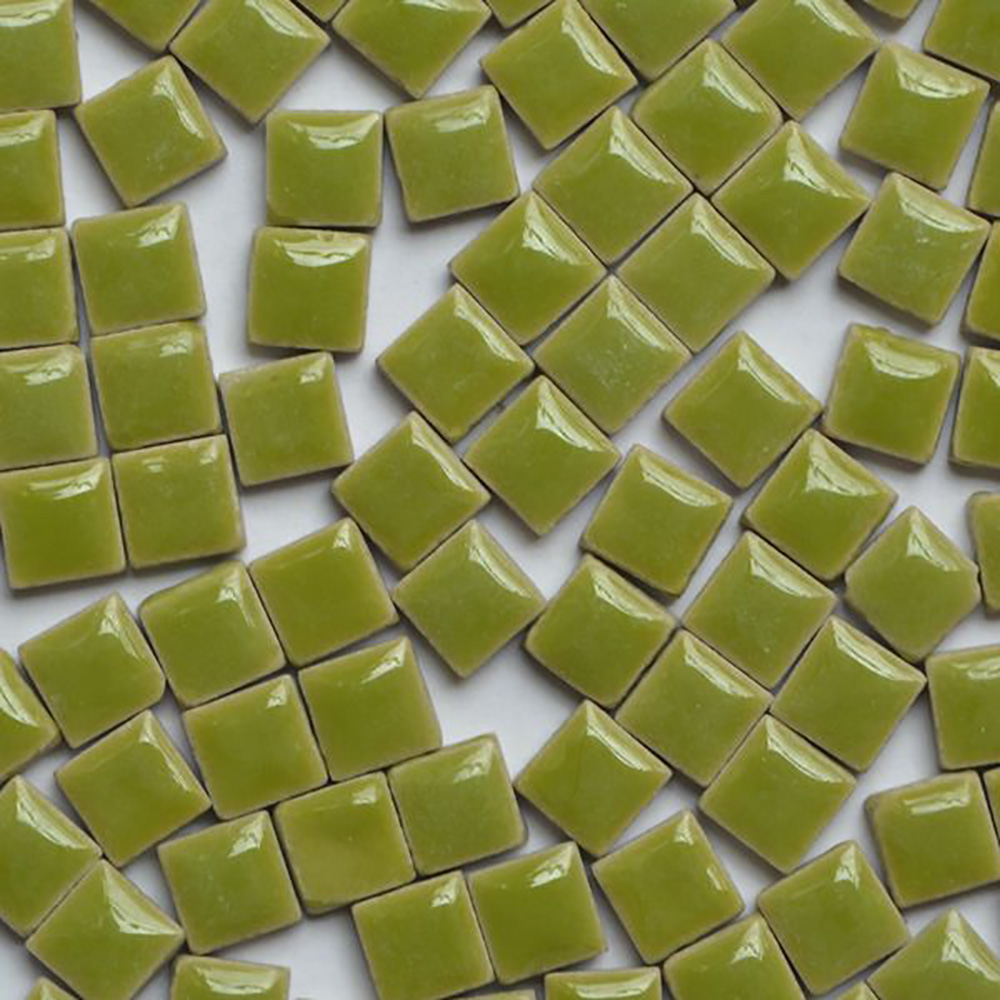 100pcs Multicolor Glass Mosaic Tile Square Ceramic Mosaic Tiles DIY Arts Crafts Making Material: 17