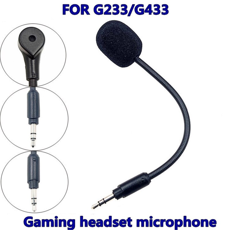 Microfoon Voor Logitech G233 G433 Gaming Headsets Game Mic Met Spons Deksel