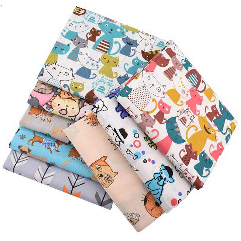 10 cm x 25cm cores mistas para casa multifuncional diy artesanato retalhos tecido estampa desenho animado algodão suprimentos de costura