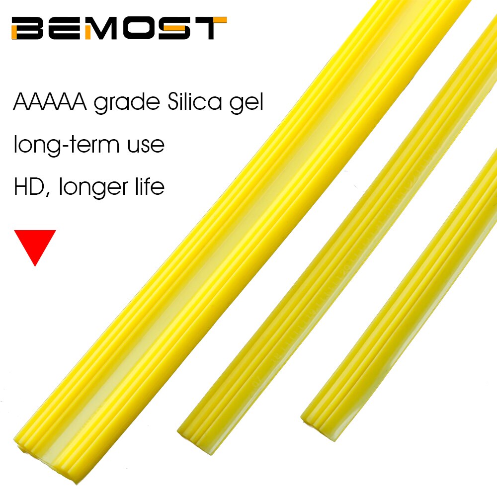 2pcs Car Wiper Blade Silica gel Silicon Refill Strips 12&quot;14&quot;15“16&quot;17&quot;18&quot;19&quot;20&quot;21&quot;22&quot;24&quot;25&quot;26&quot;28&quot;30&quot;32&quot; for Frameless Wipers 6mm