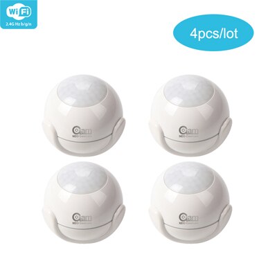 Coolcam wifi bevegelsessensor alarmdetektor pir bevegelsesdetektor for smart hjemmeautomasjon og appvarsling, trenger ingen hub