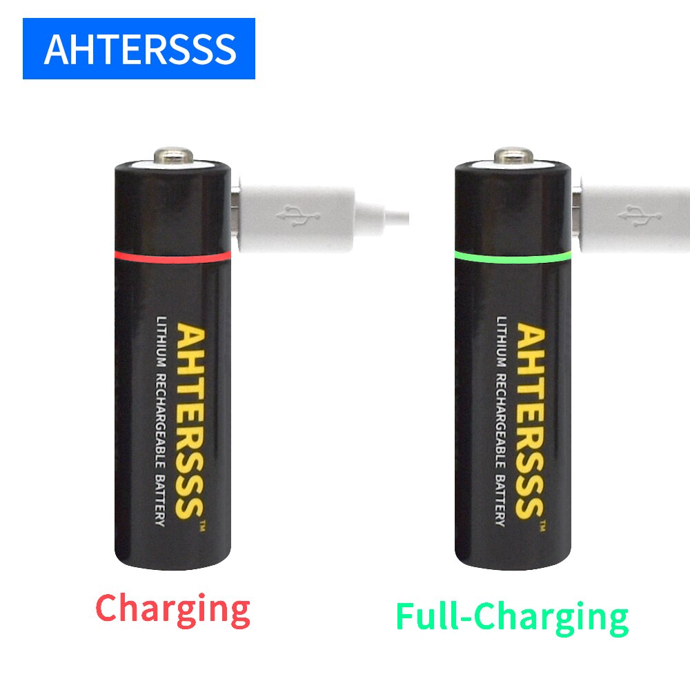 1.5v AA rechargeable battery USB aa lithium battery 2A 3000mwh smart usb charging