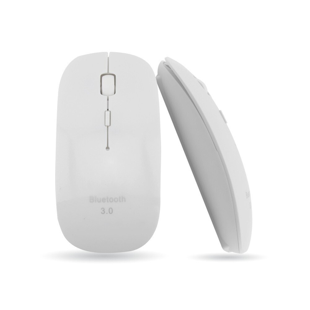 Bezprzewodowa mysz z Bluetooth optyczna Ultra cienka szczupła 3D komputer Mause mała różowa ergonomiczna mysz BT 3.0 na PC Laptop Notebook Girl: WHITE