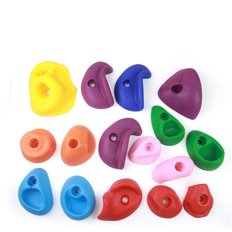 1Pcs Veiligheid Klimmen Rock Muur Stenen Kleur Voor Kinderen Klimwand Stenen Hand Voeten Houdt Grip Sport Kinderen indoor Speelgoed: 1 PC Random