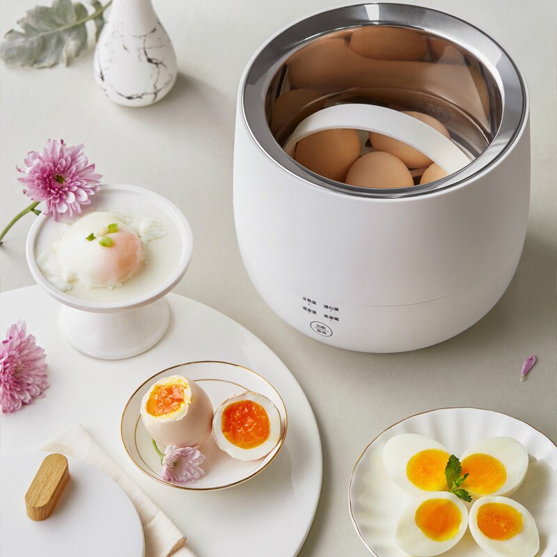 220V Electric Egg Cooker Household Breakfast Maker Multi Egg Custard/Hotspring Egg/Poached Egg/Boiled Egg Steaming Cooker