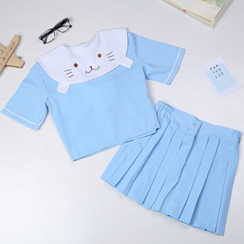 Schuluniform einstellen Neue Stil Japan und Südkorea Elegante Stickerei Seemann Schule Hochschule Marine JK Uniform einstellen