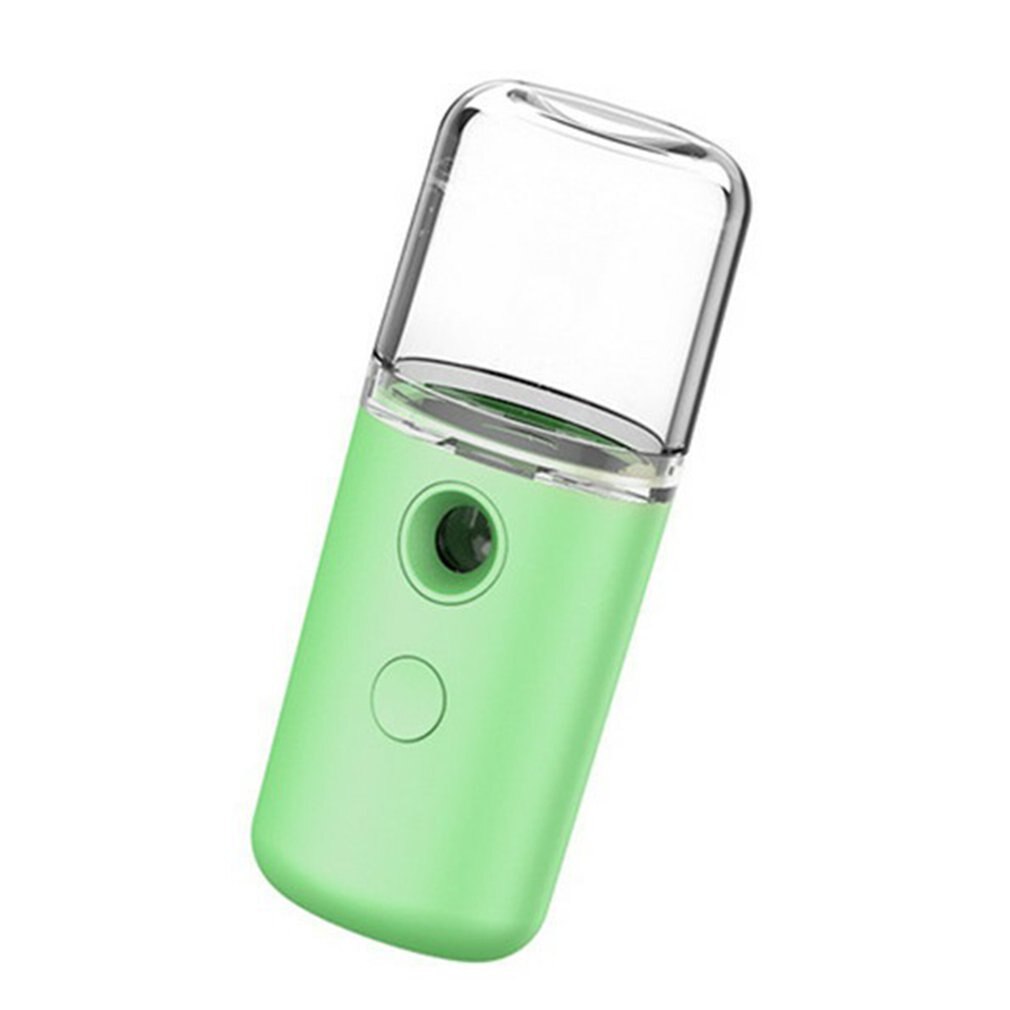 Humidifier Vaporizer Portable Diffuser Water Alcohol Sanitizer Oil Rechargeable Easy to Carry Summer Water Supply Beauty: Light Green