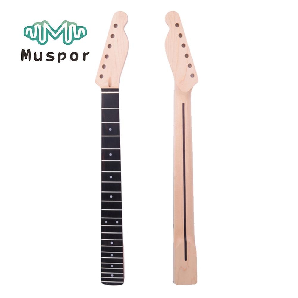 Muspor 21 Fret Guitar Neck Maple Rosewood Fingerboard Inlay For Fender TL Electric Guitar Replacement Accessories