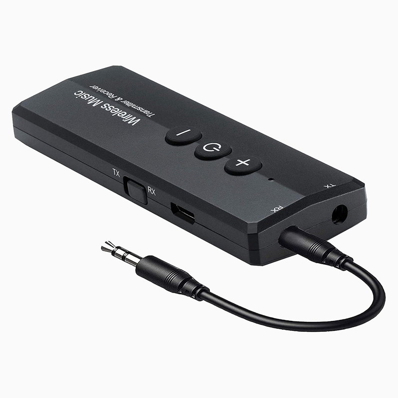 Bluetooth 5.0 nadajnik-odbiornik 3-In-1, bezprzewodowy 3.5Mm Audio Adapter do TV słuchawki do komputera domu System dźwiękowy samochodu: Default Title