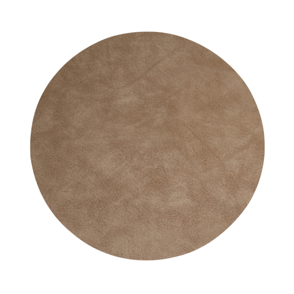 Napperons Ronds en Cuir PU, Motif Peau de Vache Lavée, Tapis de Table pour Table à Manger, Cuisine, Décoration de ix: Bleu